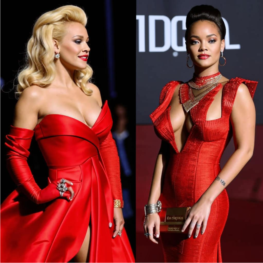 celebrites avec une robe rouge de soiree